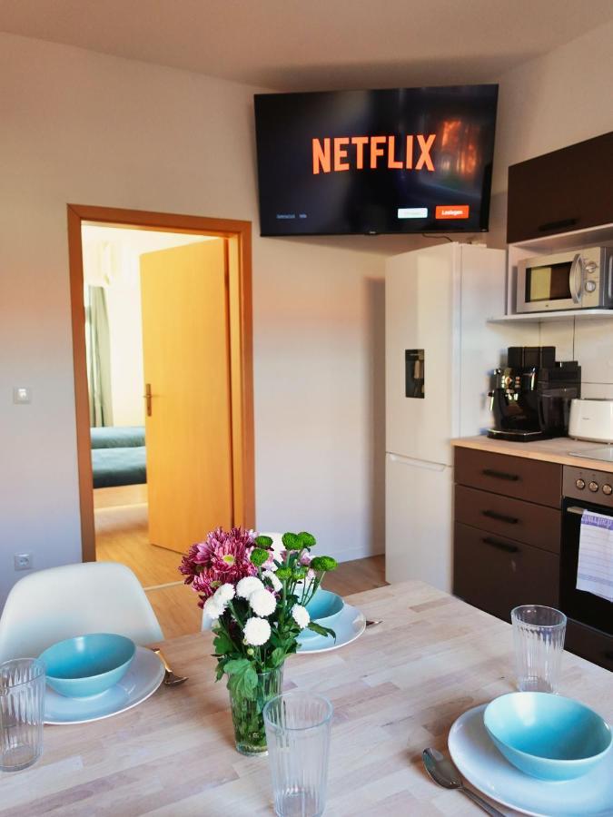 מגדבורג Luvono Apartments - 2 Schlafzimmer / Netflix / Disney+ מראה חיצוני תמונה